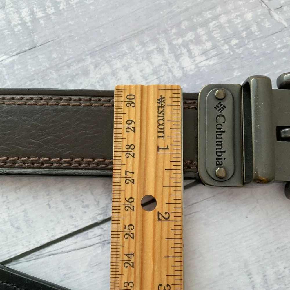 Columbia‎ Belt Mens 44 / 110 Dark Brown Leather Casual